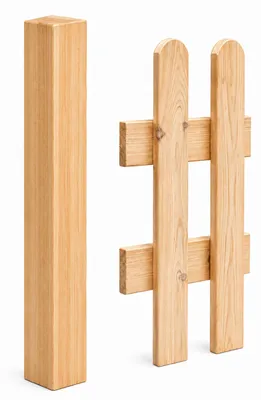 Zdjęcie produktu dla Słupek ogrodzeniowy 9x9x130cm wzór BEZ osłony, Obraz wygenerowany przez AI