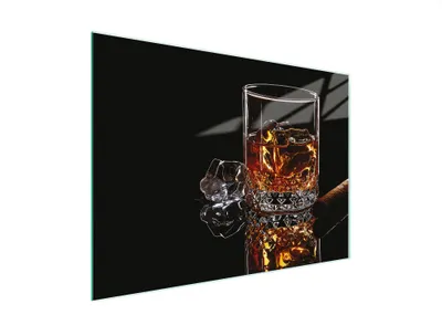 Obrázok produktu pre Doska na krájanie Kryt na sporák Doska na krájanie zo skla Multiglass 30x22 cm Beverage Black