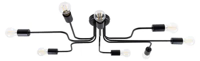 Produktbild von Deckenlampe Metall Schwarz E27 Industrial Deckenleuchte