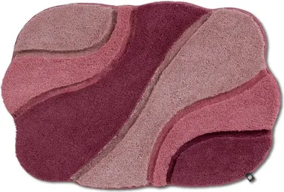 Produktbild von Rhomtuft Badteppich Ambiente oval 80 x 160 cm  Farbe  malve/hibis/magnolia