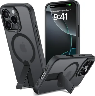 Zdjęcie produktu dla Etui ochronne z podpórką do iPhone'a 16 Pro Etui z podpórką kompatybilne z Magsafe