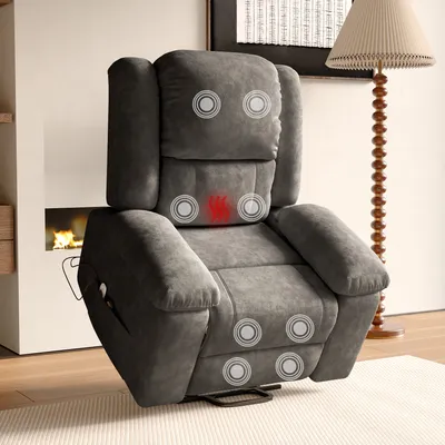 Immagine prodotto di Lussuosa poltrona elettrica per il relax e il massaggio, grigia