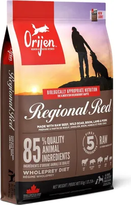 Produktbild von Orijen Regional Red 6 kg Adult Rind  Lamm  Schweinefleisch