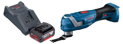 Image de Bosch GOP 18V-34 Professional Cutter multifonctions sans fil 18 V Starlock Plus + 1x batterie 4,0 Ah + chargeur