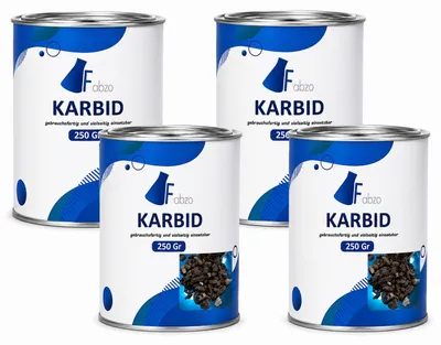 Produktbild von Karbid Kalziumkarbid 7-15mm, 4x250g