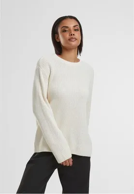 Obrázek produktu pro Dámský svetr Urban Classics Ladies Rib Knit Sweater whitesand - M