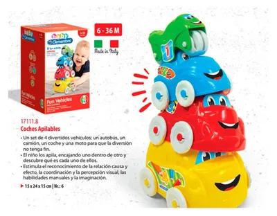 Obrázok produktu pre Clementoni 17111, Súprava vozidla, 0,8 rok / roky, Plast, Viacfarebný