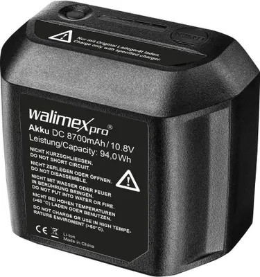 Produktbild von Akumulator Walimex pro 8700 mAh 10,8 V do serii 2Go, zamiennik akumulatora Walimex pro do studyjnej lampy błyskowej Flash2Go i lampy wideo LED2Go, akumulator 8700 mAh 10,8 V do serii 2Go, 21709