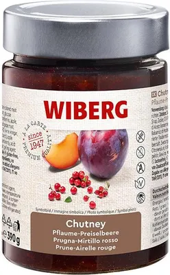Produktbild von WIBERG Chutney Pflaume-Preiselbeere 314ml