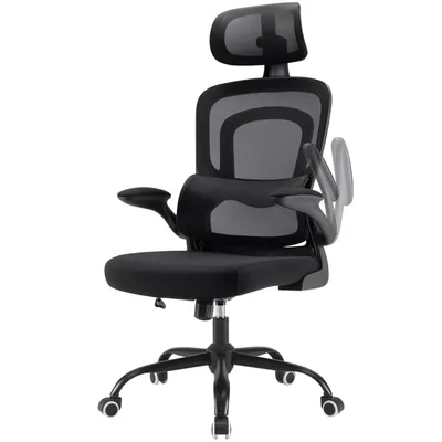 Produktbild von Farini Ergonomischer Stuhl Büro Computer Stuhl mit Rollen Schreibtisch für Bequemer Home Office Höhenverstellbar Chefsessel Bürostuhl mit Kopfstütze