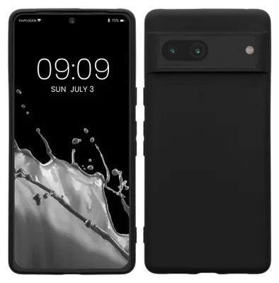 Produktbild von kwmobile Handyhülle für Google Pixel 7 Hülle - TPU Case - Kabelloses Laden - Schutzhülle Cover in Schwarz