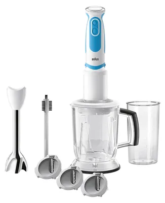 Produktbild von Braun Stabmixer MQ 5060 WHBL, Pürierstab, 750 W, Blau, Weiß