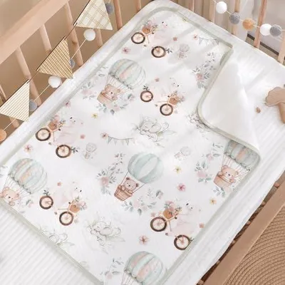 Produktbild von Wasserdichter Matratzenschoner für Babybetten und Wickelauflagen