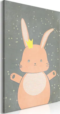 Produktbild von Italienischer Leinwand Leinwandbild - Pink Princess (1 Part) Vertical 40x60 cm Für Kinder g-A-0295-b-a