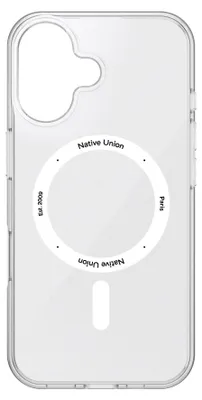 Produktbild von Native Union RECLE-TRA-NP24, Cover, Apple, iPhone 16, 15,5 cm (6.1"), Transparent
