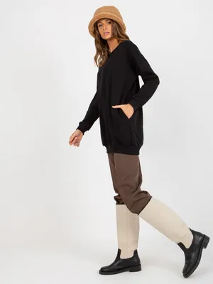Produktbild von Relevance Langes Sweatshirt für Damen Condwinnan schwarz Universal
