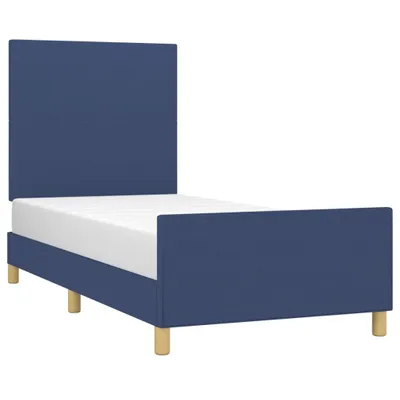 Obrázok produktu pre Rám postele bez matraca Modrá 90x200 cm Látka