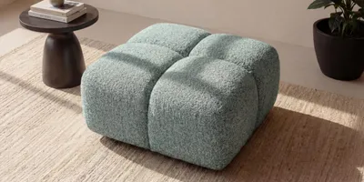 Produktbild von Kaiser Möbel Hocker, Pouf, Chenille Stoff Puente, Mintz, Averro