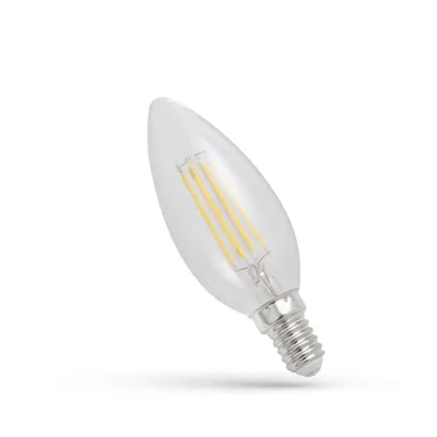 Produktbild von LED Filament Leuchtmittel Kerze 4W = 40W E14 klar 450lm warmweiß 2700K