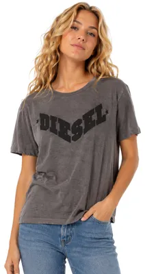 Produktbild von Diesel T-Morivglitter -Shirt Damen Schwarz