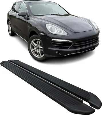 Image de Marchepieds Latéraux pour Porsche Cayenne 2010-2017 Noir Aluminium 2Pcs
