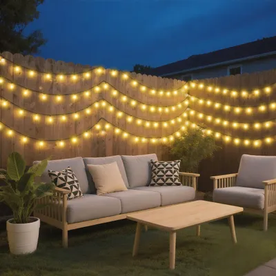 Imagen del producto de LILIIN: Guirnalda de luces navideñas LED de 100 metros de largo (luz cálida, con mando a distancia), 1000 LEDs, 8 modos de iluminación, ideal para terrazas, balcones, etc.