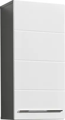 Produktbild von Hängeschrank - Anthrazit - Weiß Hochglanz - B 34 cm - 1 Tür