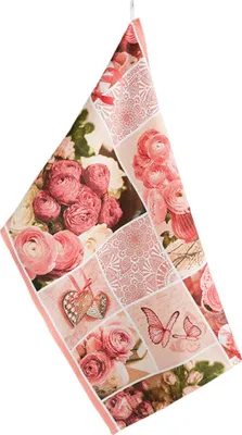 Zdjęcie produktu dla Ściereczka kuchenna 1 szt. - 50x70 cm - Różowa