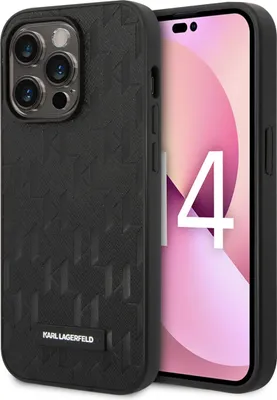 Immagine prodotto di Karl Lagerfeld Klhcp14Xsaklhpk Iphone 14Pro Max 6,7 Hardcase Czarny/Black Saffiano Mono Metal Logo