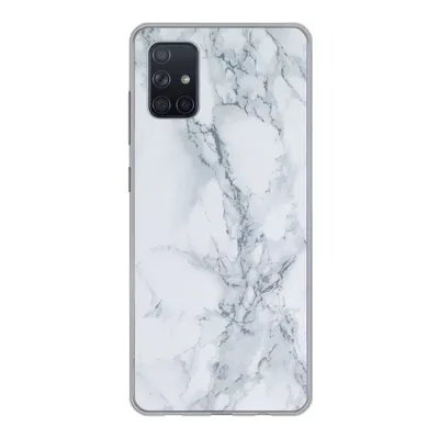 Produktbild von MuchoWow® Handyhülle Schutzhülle Hülle für Samsung Galaxy A71 Marmor - Muster - Gus - Weiß - Marmoroptik - Luxus Silikon Softcase Handy Hülle - Kartenbesitzer