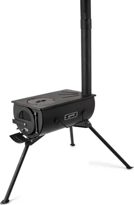 Productafbeelding van Houtkachel Kamperen - Camping Oven Tentkachel - Koken en Verwarmen - Compact Inklapbaar - 33 x 33 x 52 cm