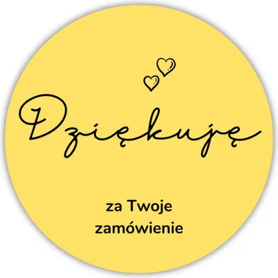 Produktbild von Kerzenaufkleber „Danke - gelb“, 4 Stück