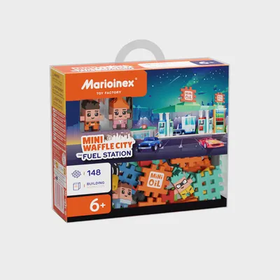 Produktbild von MARIOINEX Mini City Wafer Blocks Tankstelle 148 Elemente 06996