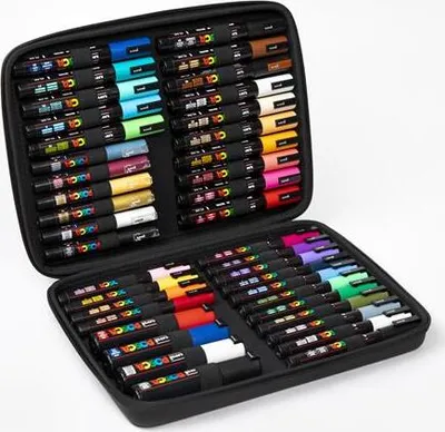 Produktbild von Acrylmarker "Posca", 40-tlg., Set im Etui, UNI 2UPC40DB