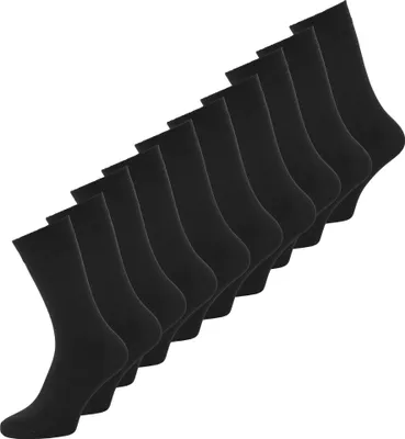 Produktbild von JACK&JONES Herren Socken Bambus 10er Pack - JACBASIC, One Size Schwarz 40-46