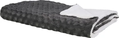 Obrázok produktu pre BELIANI Prikrývka na posteľ tmavosivá 200 x 220 cm jemná mäkká deka doplnky do spálne