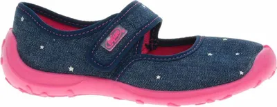 Produktbild von Mädchen Ballerinas Hausschuhe Befado 661x012 Flexi Jeans mit Sternen 27