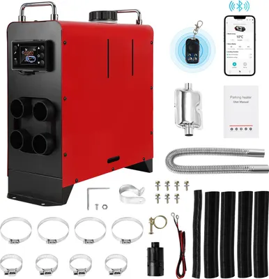 Productafbeelding van Bettizia luchtverwarmer, dieselstandkachel, app-bestuurbare luchtverwarmer, dieselstandkachel 8kW, luchtverwarmer met LCD-display, Bluetooth-verwarming, 12V/24V