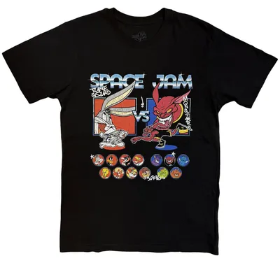 Produktbild von Space Jam - "Tune Squad Vs Monstars Homage" T-Shirt für Herren/Damen Uni RO15471 (XXL) (Schwarz)