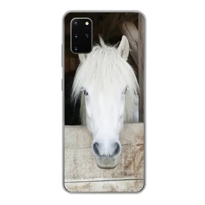 Produktbild von MuchoWow® Handyhülle Schutzhülle Hülle für Samsung Galaxy S20 Plus Pferde - Pferdestall - Regale Silikon Softcase Handy Hülle - Hartschale