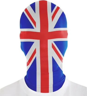 Produktbild von Länderflagge "Union Jack"  Morphsuits Morphmaske / Karneval Sport Kostüm Zubehör