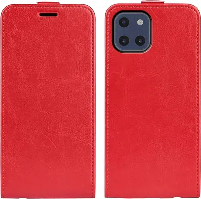 Zdjęcie produktu dla Pokrowiec König Design kompatybilny z Samsung Galaxy A03 z syntetycznej skóry - etui na telefon w kolorze czerwonym