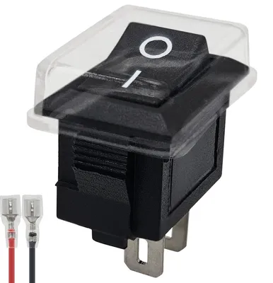 Produktbild von ProRide Mini Wippschalter ON/OFF KCD1-10 2-polig 19x11.5mm 250V/3A Schwarz