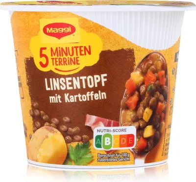 Image de Maggi 5 minutes Terrine Potée de lentilles et pommes de terre 49g (1 paquet)
