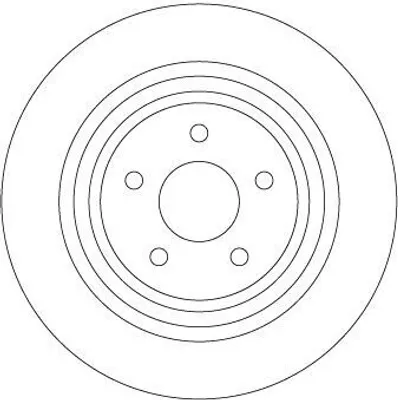 Produktbild von 2x TRW Bremsscheibe DF6976 für FORD Kuga Mk2 (DM2) 51mm 316mm