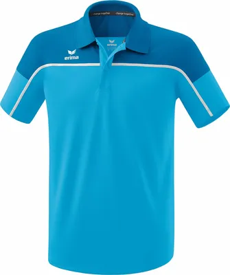 Produktbild von Erima Change By Erima Poloshirt Curacao/Mykonos/Weiß