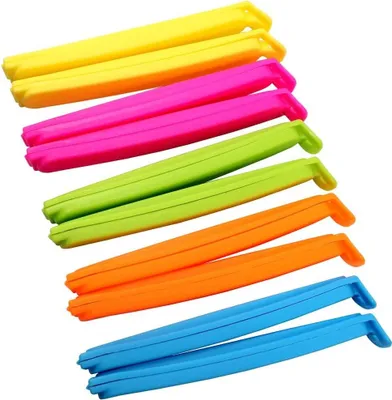 Obrázok produktu pre 20 ks klipov na uzatváranie potravín do kuchyne, klipy na uzatváranie vreciek, 11,5 cm (náhodné farby)