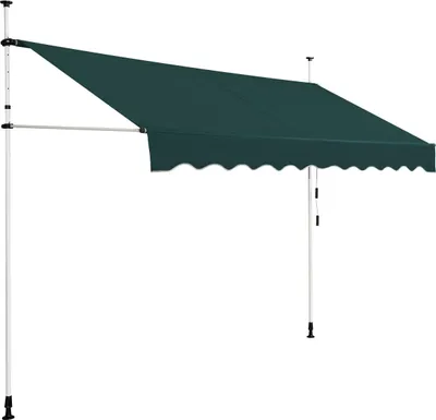 Produktbild von Einziehbare Balkonmarkise, 300 cm, bohrfrei, UV-beständig