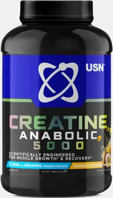 Produktbild von USN Creatine Anabolic 5000 – 900 g Mango Coconut