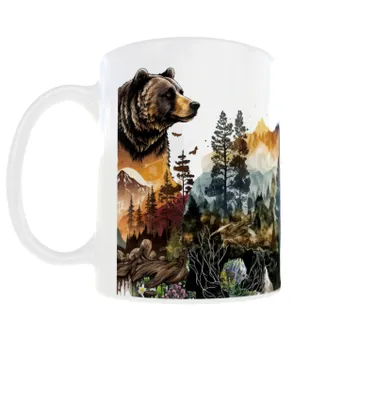 Produktbild von Becher 300ml Bär Natur Berge Wald v1